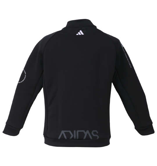 adidas golf ダンボールニットファブリックミックスフルジップジャケット ブラック