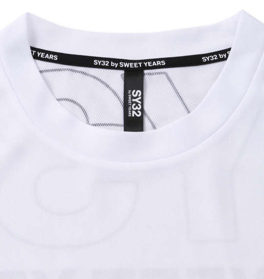 SY32 by SWEET YEARS エクスチェンジエンボスカモ半袖Tシャツ ホワイト