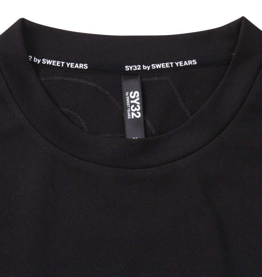 SY32 by SWEET YEARS エクスチェンジエンボスカモ半袖Tシャツ ブラック