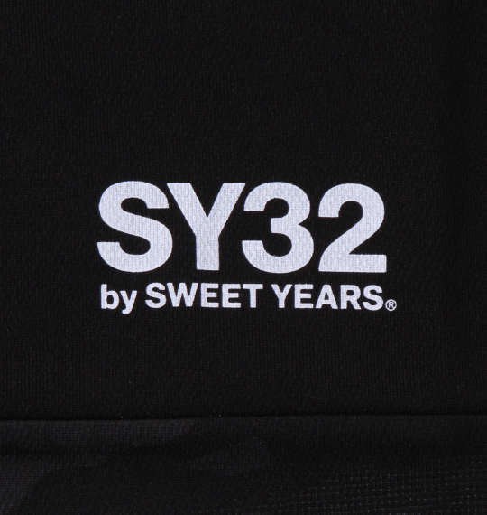 SY32 by SWEET YEARS エクスチェンジエンボスカモ半袖Tシャツ ブラック