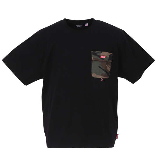 Coleman USAコットンポケット付半袖Tシャツ ブラック