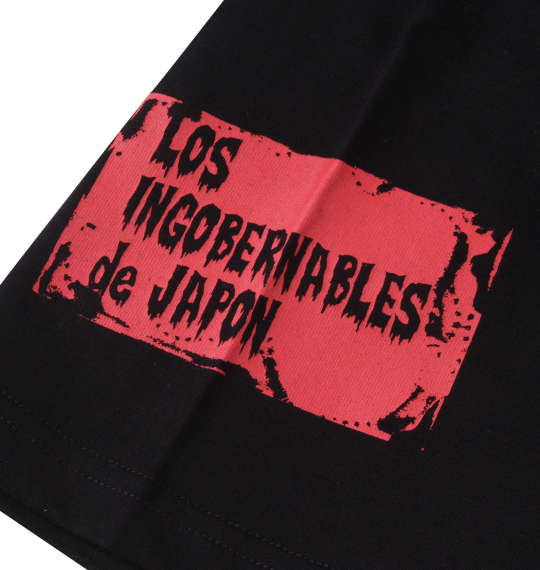 新日本プロレス L・I・J半袖Tシャツ ブラック×レッド