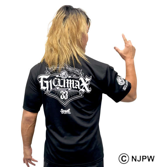 SOUL SPORTS×新日本プロレス G1 CLIMAX33大会半袖Tシャツ ブラック