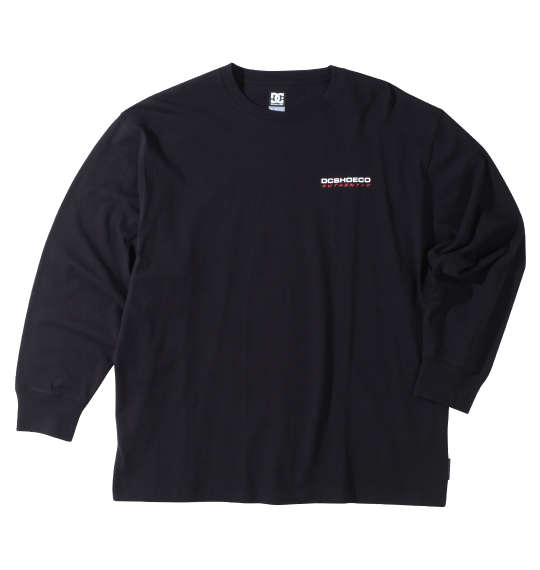 DCSHOES 23AUTHENTIC OBLIQUE LOGO長袖Tシャツ ブラック