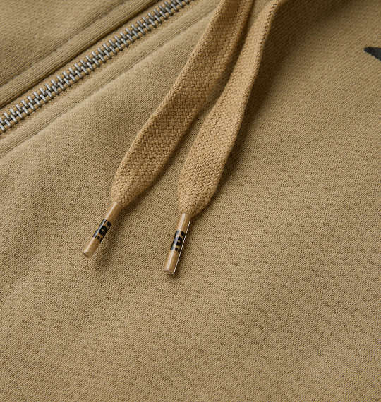 DCSHOES 23BIG OE BACK LOGOフルジップパーカー ベージュ