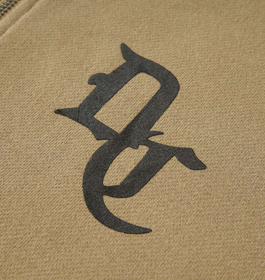 DCSHOES 23BIG OE BACK LOGOフルジップパーカー ベージュ