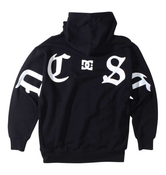 DCSHOES 23BIG OE BACK LOGOフルジップパーカー ブラック