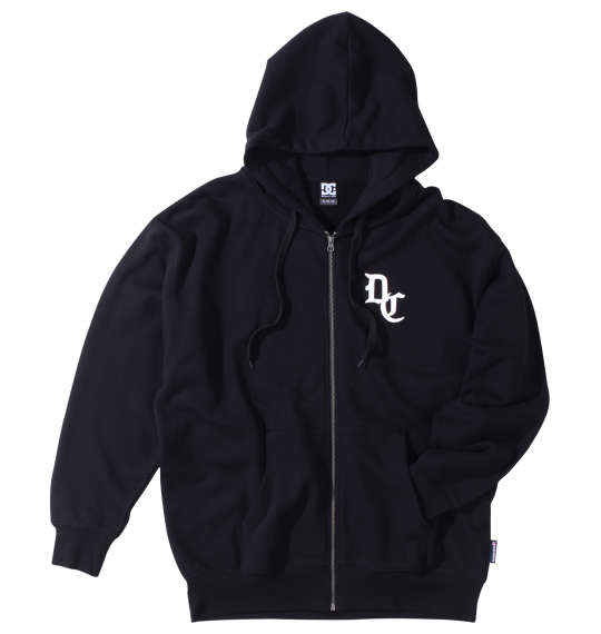 DCSHOES 23BIG OE BACK LOGOフルジップパーカー ブラック