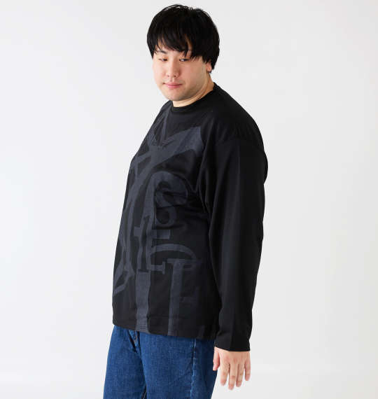 Re:luxi ビッグロゴ長袖Tシャツ ブラック