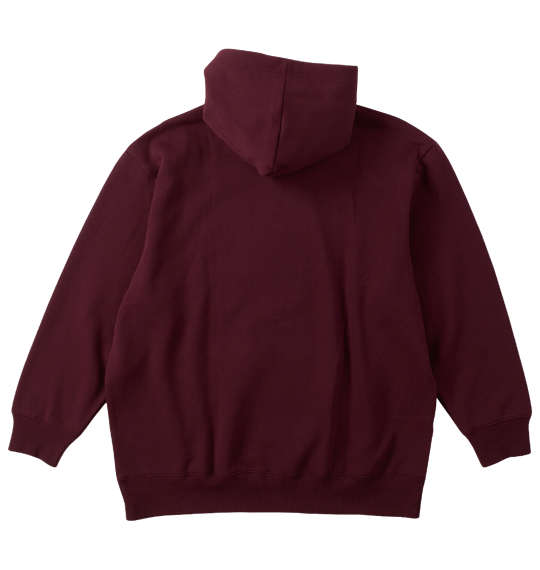 POLO BCS 裏起毛チェックロゴプルパーカー エンジ
