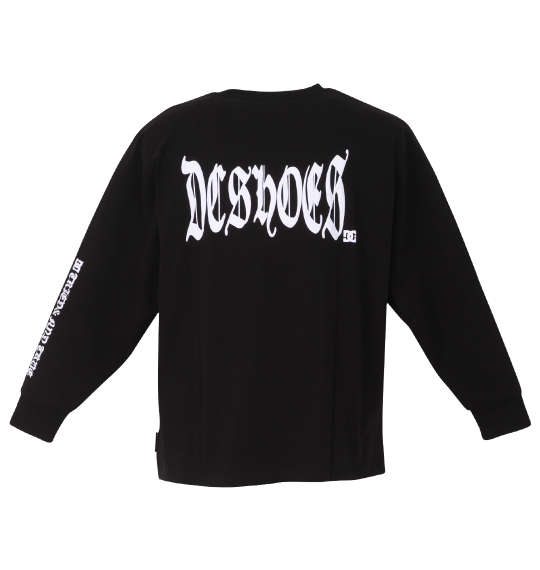 DCSHOES 24 BLACK LETTER長袖Tシャツ ブラック