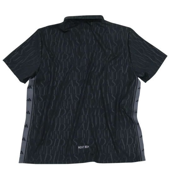 adidas golf HEAT.RDYデボスグラフィック半袖シャツ ブラック