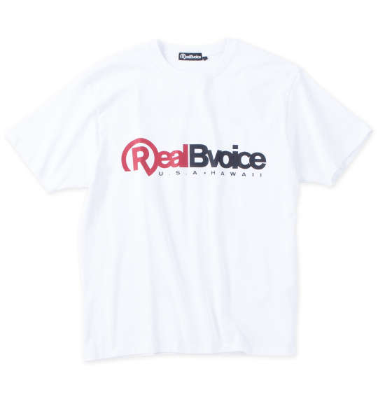 RealBvoice 天竺半袖Tシャツ ホワイト
