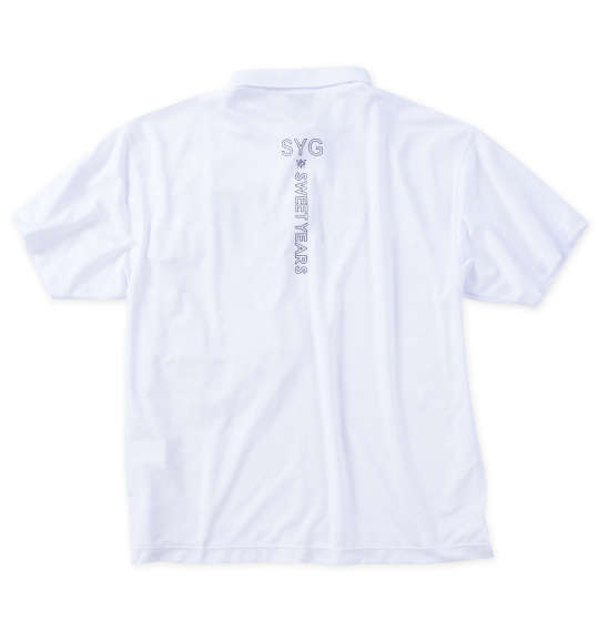 SY32 by SWEET YEARS カモエンボスカラー半袖シャツ ホワイト