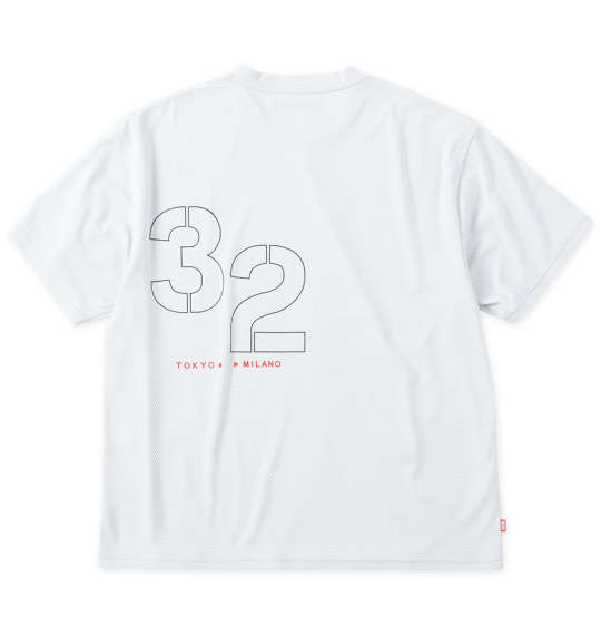 SY32 by SWEET YEARS ステンシルロゴ半袖Tシャツ ホワイト×グレー