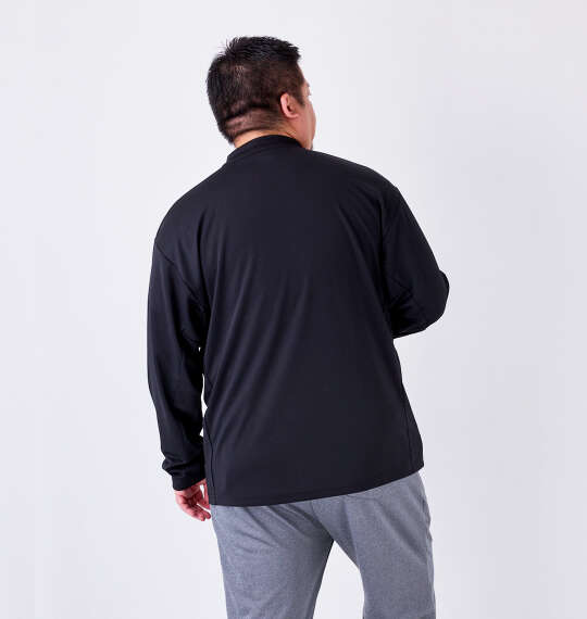 MOVESPORT ドライメッシュオーセンティックロゴ長袖Tシャツ ブラック