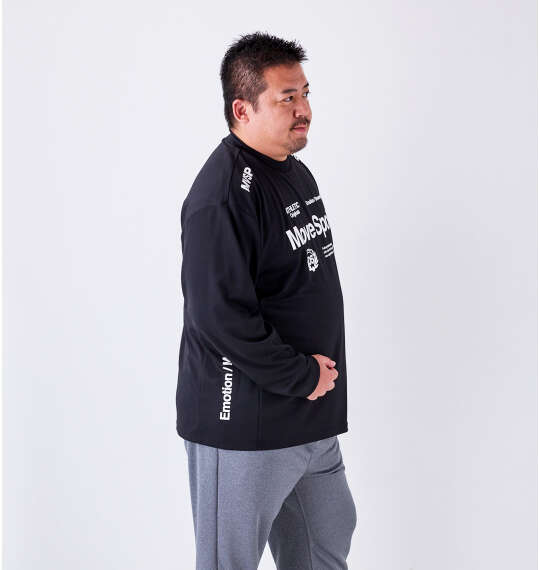 MOVESPORT ドライメッシュオーセンティックロゴ長袖Tシャツ ブラック