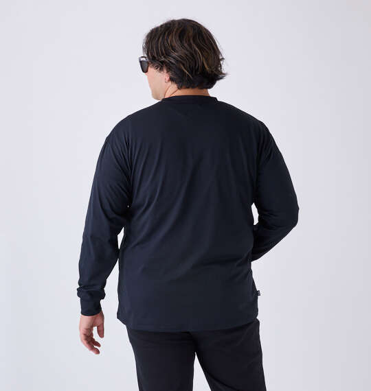 SY32 by SWEET YEARS ミックスボックスロゴ長袖Tシャツ ブラック