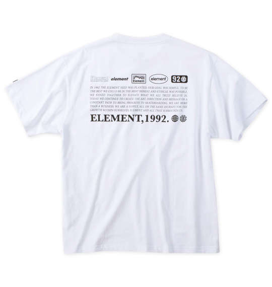 ELEMENT EQUIPMENT半袖Tシャツ ホワイト