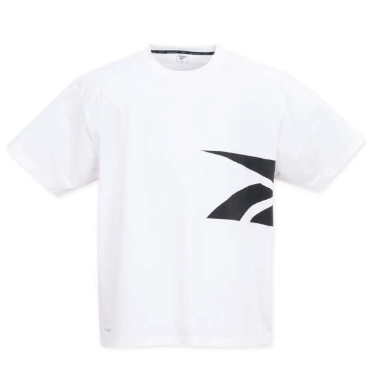Reebok サイドベクターグラフィック半袖Tシャツ ホワイト