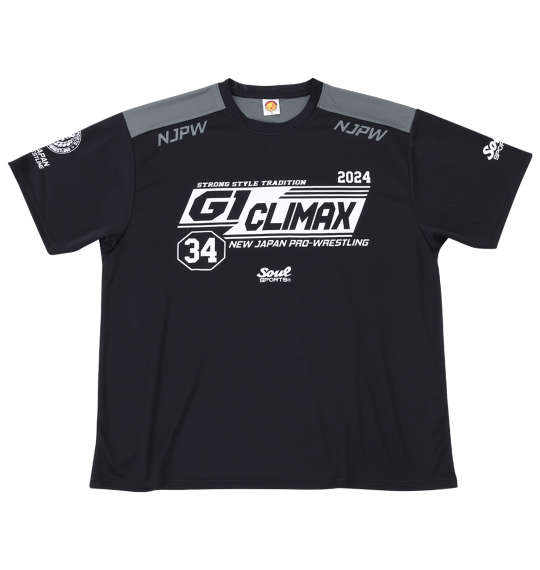 大きいサイズ メンズ SOUL SPORTS×新日本プロレス (ソウル×シンニホンプロレス) G1 CLIMAX34大会半袖Tシャツ