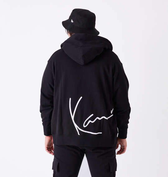 KARL KANI 裏毛フルジップパーカー ブラック