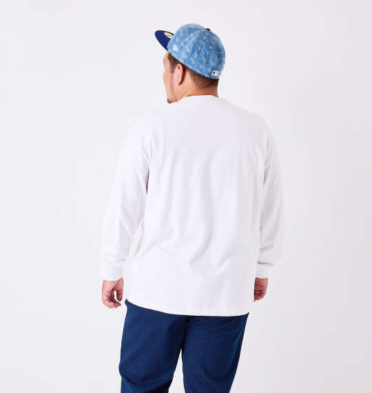 BEN DAVIS ピスポケット付長袖Tシャツ ホワイト