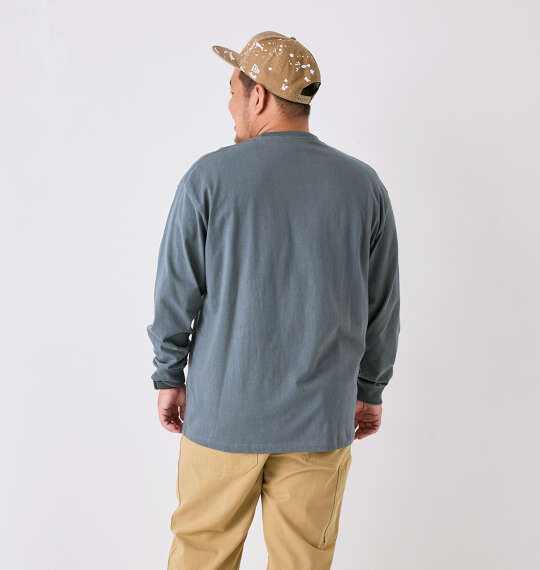 BEN DAVIS ピスポケット付長袖Tシャツ グレー