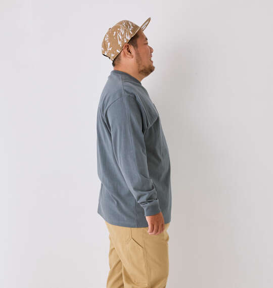 BEN DAVIS ピスポケット付長袖Tシャツ グレー