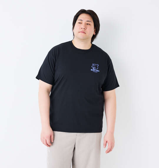 Bear Aura T/Cホログラムプリント半袖Tシャツ ブラック