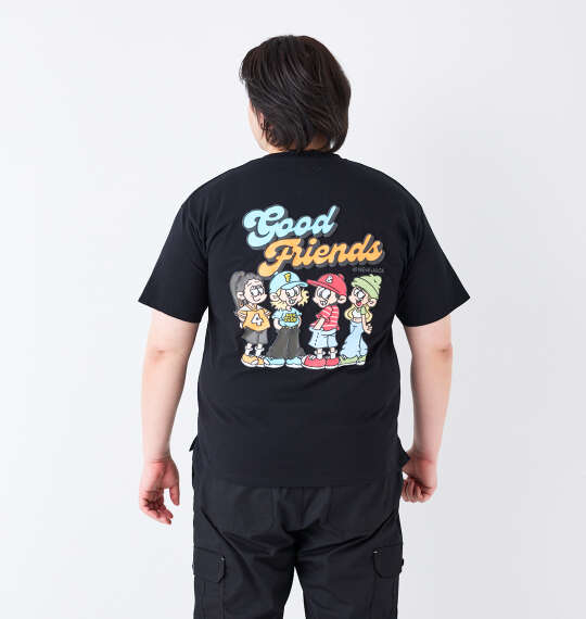 ATC×NEW JACK イラスト半袖Tシャツ ブラック
