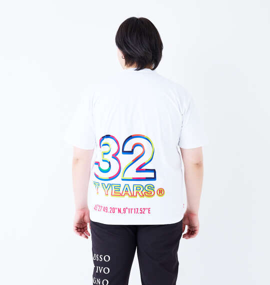 SY32 by SWEET YEARS ネオンビッグロゴ半袖Tシャツ ホワイト