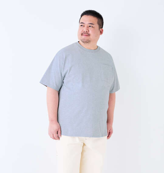 Goodwear USAコットンポケット付半袖Tシャツ モクグレー