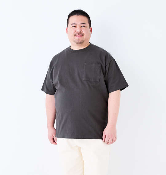Goodwear USAコットンポケット付半袖Tシャツ ダークチャコール