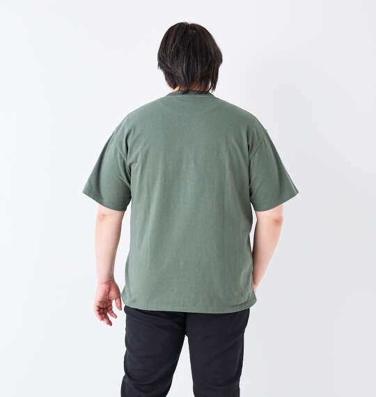 Goodwear USAコットンポケット付半袖Tシャツ スモーキーカーキ