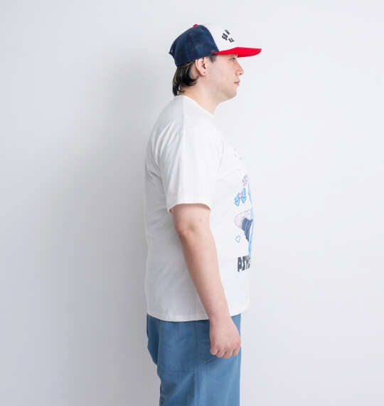 PSYCHO NATION サイコ×寝田ルネ ゲーマー半袖Tシャツ ホワイト