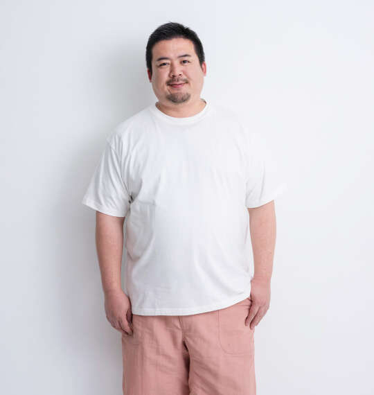 Mc.S.P オーガニックコットンクルーネック半袖Tシャツ オフホワイト