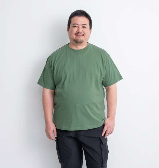 Mc.S.P オーガニックコットンクルーネック半袖Tシャツ グリーン
