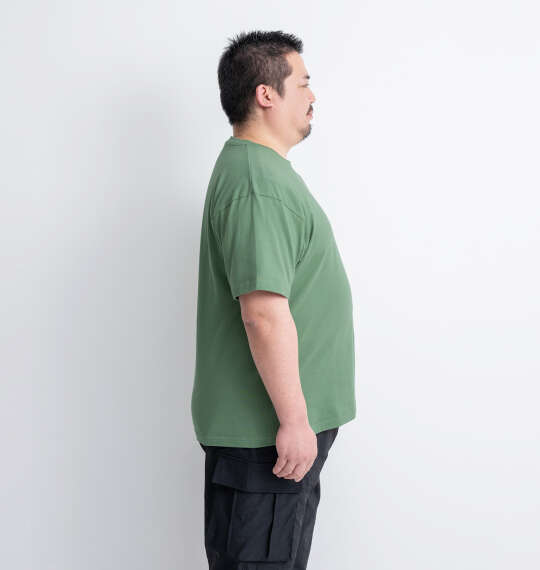 Mc.S.P オーガニックコットンクルーネック半袖Tシャツ グリーン