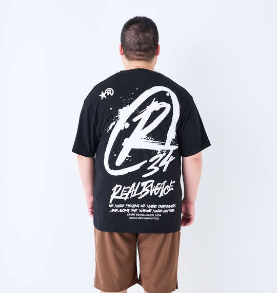 RealBvoice DRYストレッチポケット付半袖Tシャツ ブラック