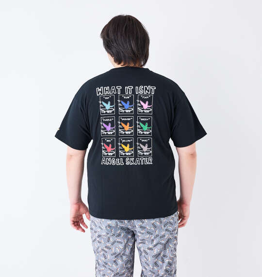 (What it isNt) 天竺プリント半袖Tシャツ ブラック