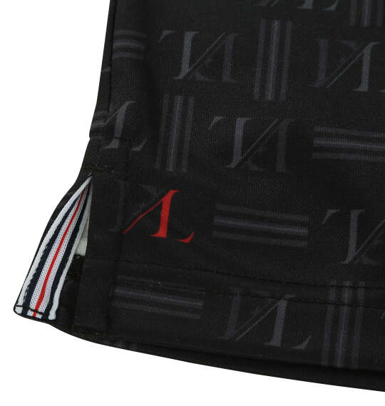 FILA GOLF ハーフジップ裏起毛長袖シャツ ブラック