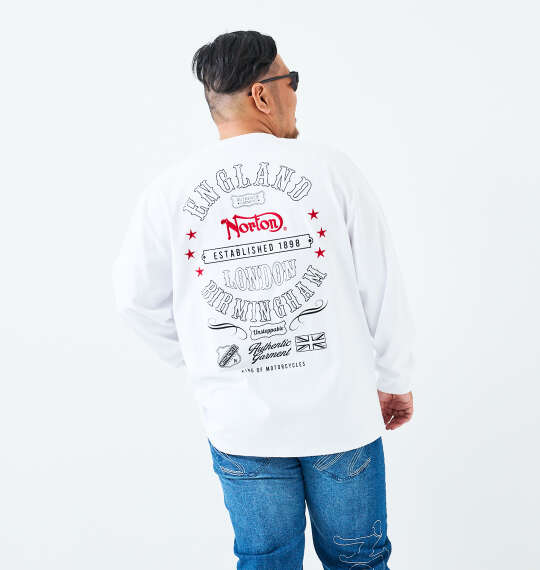 Norton 天竺長袖Tシャツ ホワイト