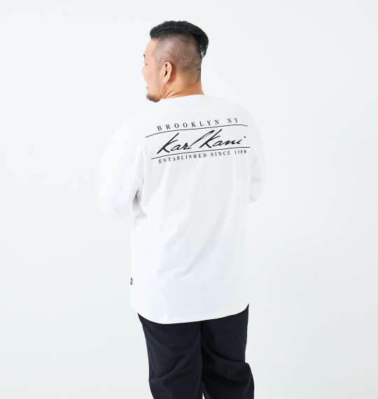 KARL KANI 天竺長袖Tシャツ ホワイト