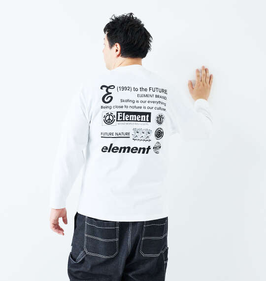 ELEMENT NUMBER長袖Tシャツ ホワイト