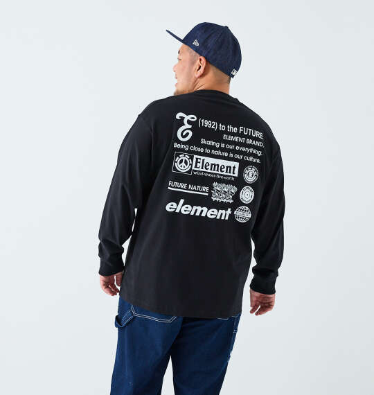 ELEMENT NUMBER長袖Tシャツ ブラック
