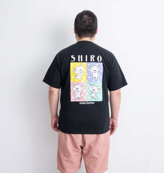 クレヨンしんちゃん 天竺ポケット付半袖Tシャツ ブラック