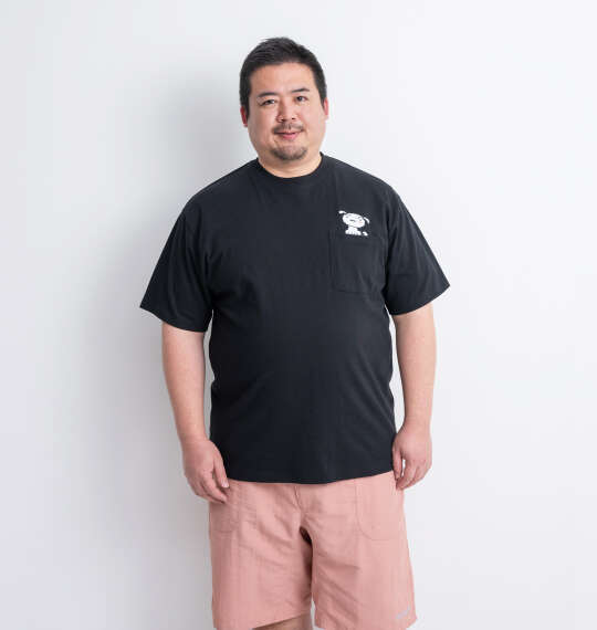 クレヨンしんちゃん 天竺ポケット付半袖Tシャツ ブラック