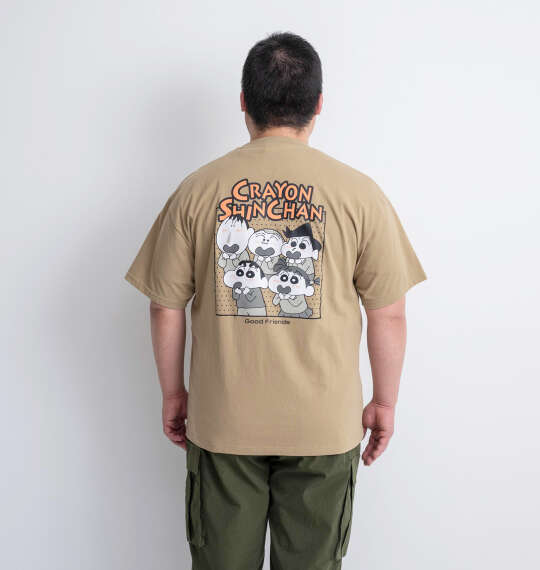 クレヨンしんちゃん 天竺ポケット付半袖Tシャツ ベージュ