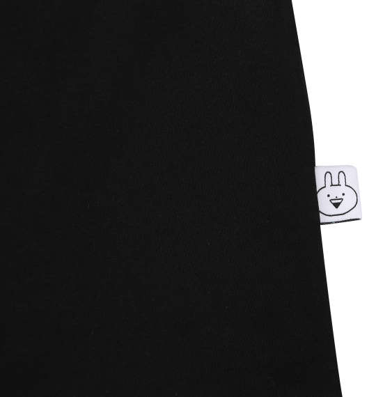 うさぎゅーん! プリント半袖Tシャツ ブラック